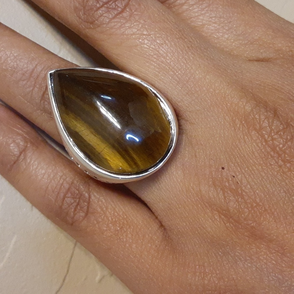 ❤SOLD❤925 Interchangeable magnetic Genuine Gemstones Ring. - Picture 9 of 17